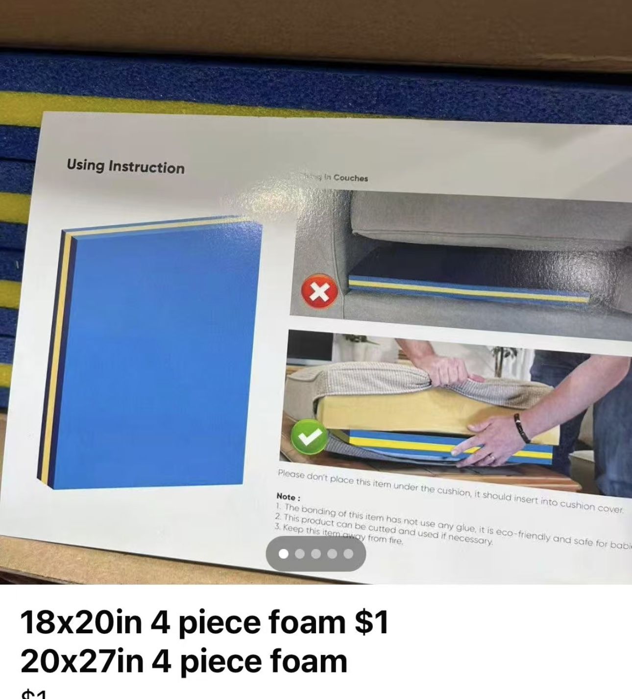 FREE FOAM INSERTS