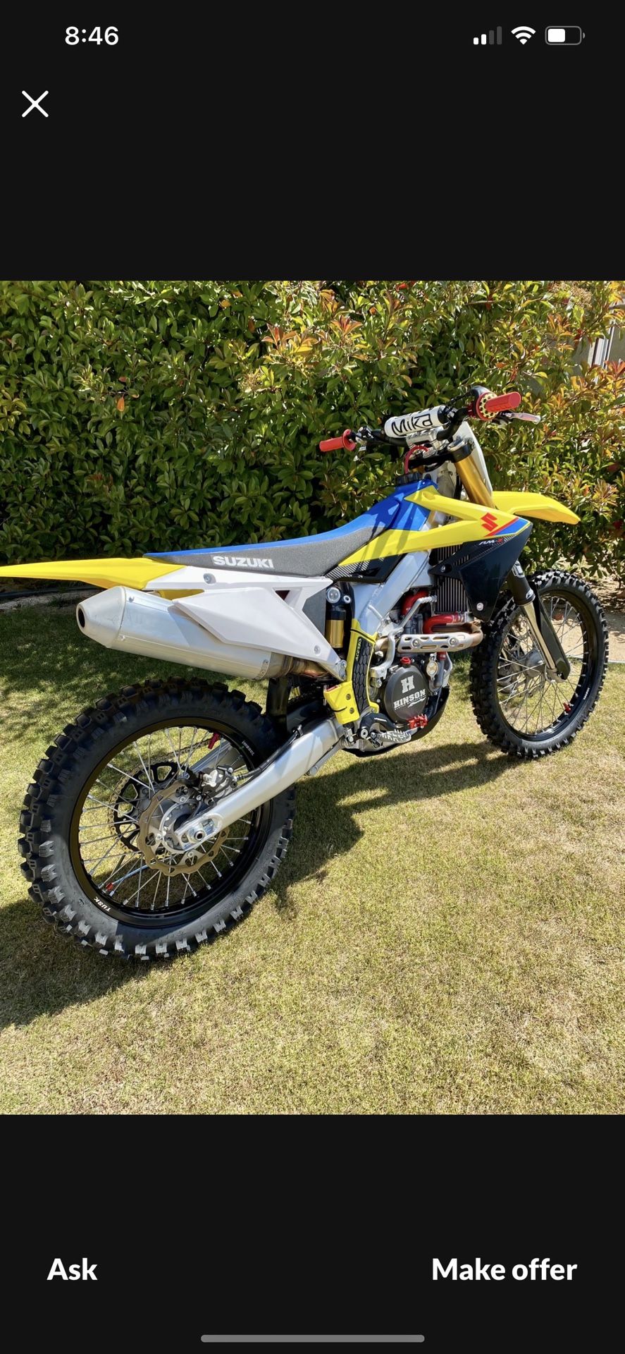 2018 SUZUKI RMZ 450