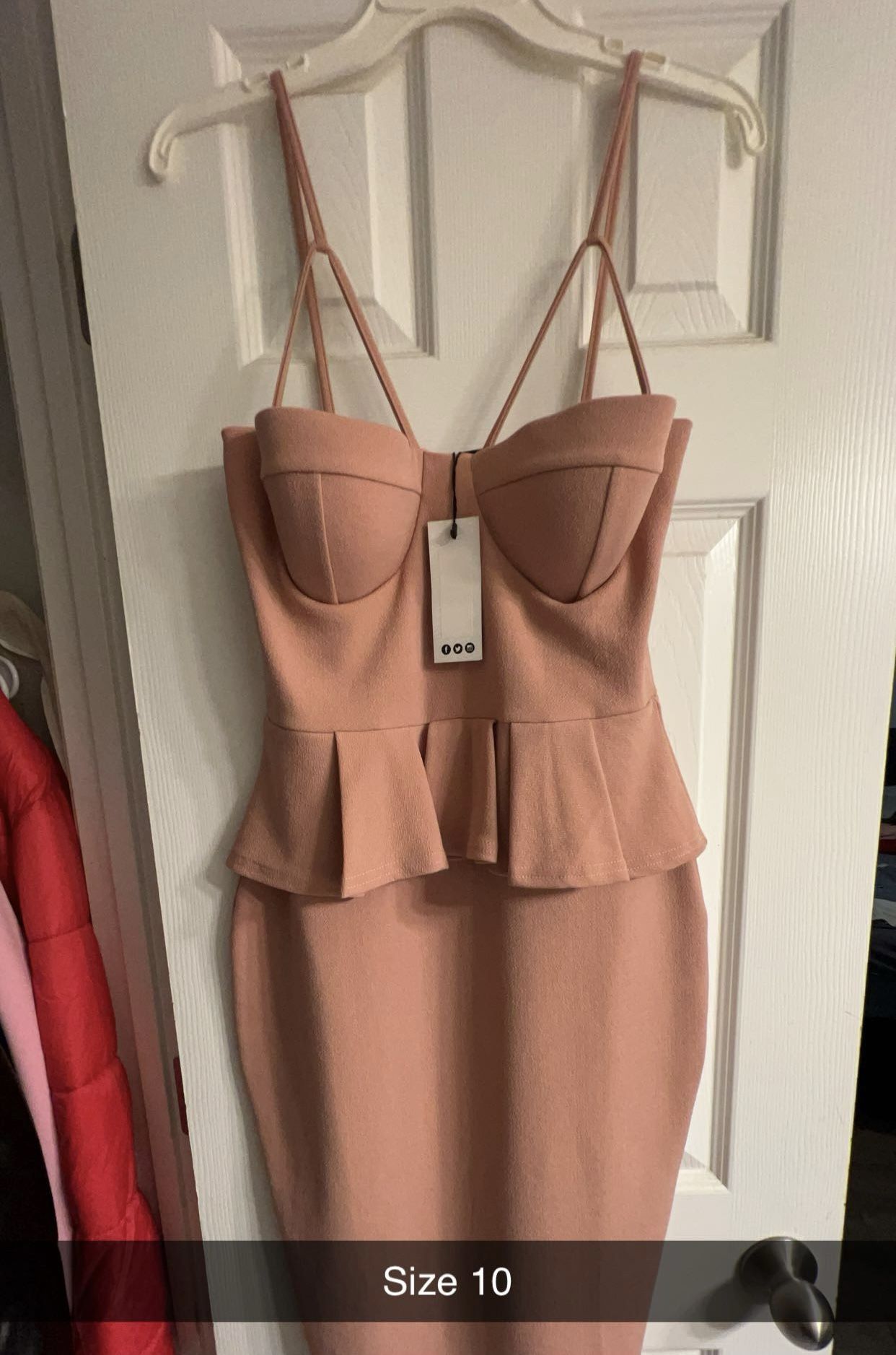 Blush Pink Pencil Dress 