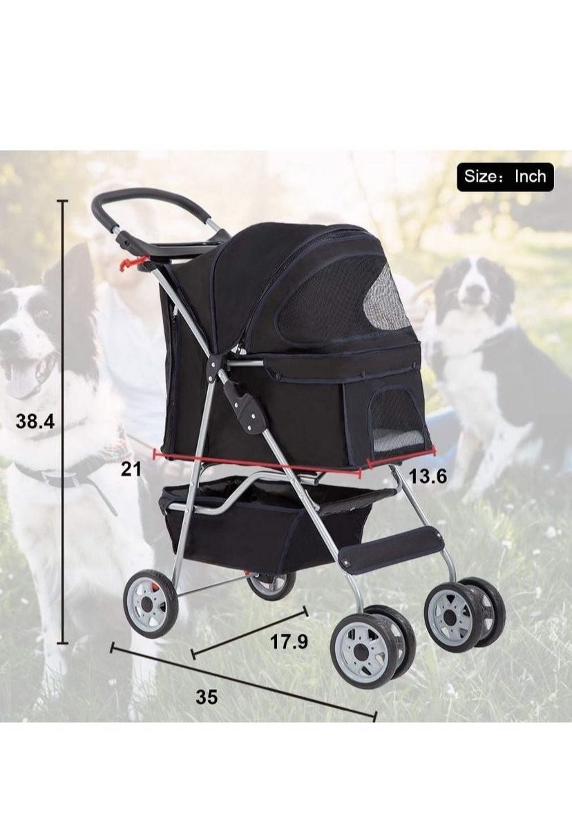 🌟 FOLDABLE PET STROLLER 🌟