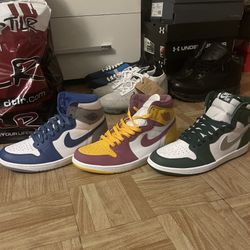 Brand New 3 Pack Jordan 1’s  Retro High OG (TRUE BLUE) 