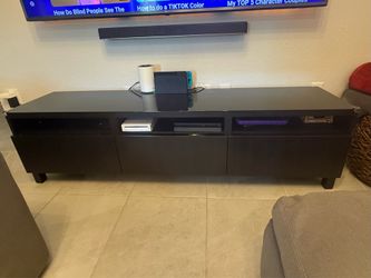 Black-brown IKEA TV unit