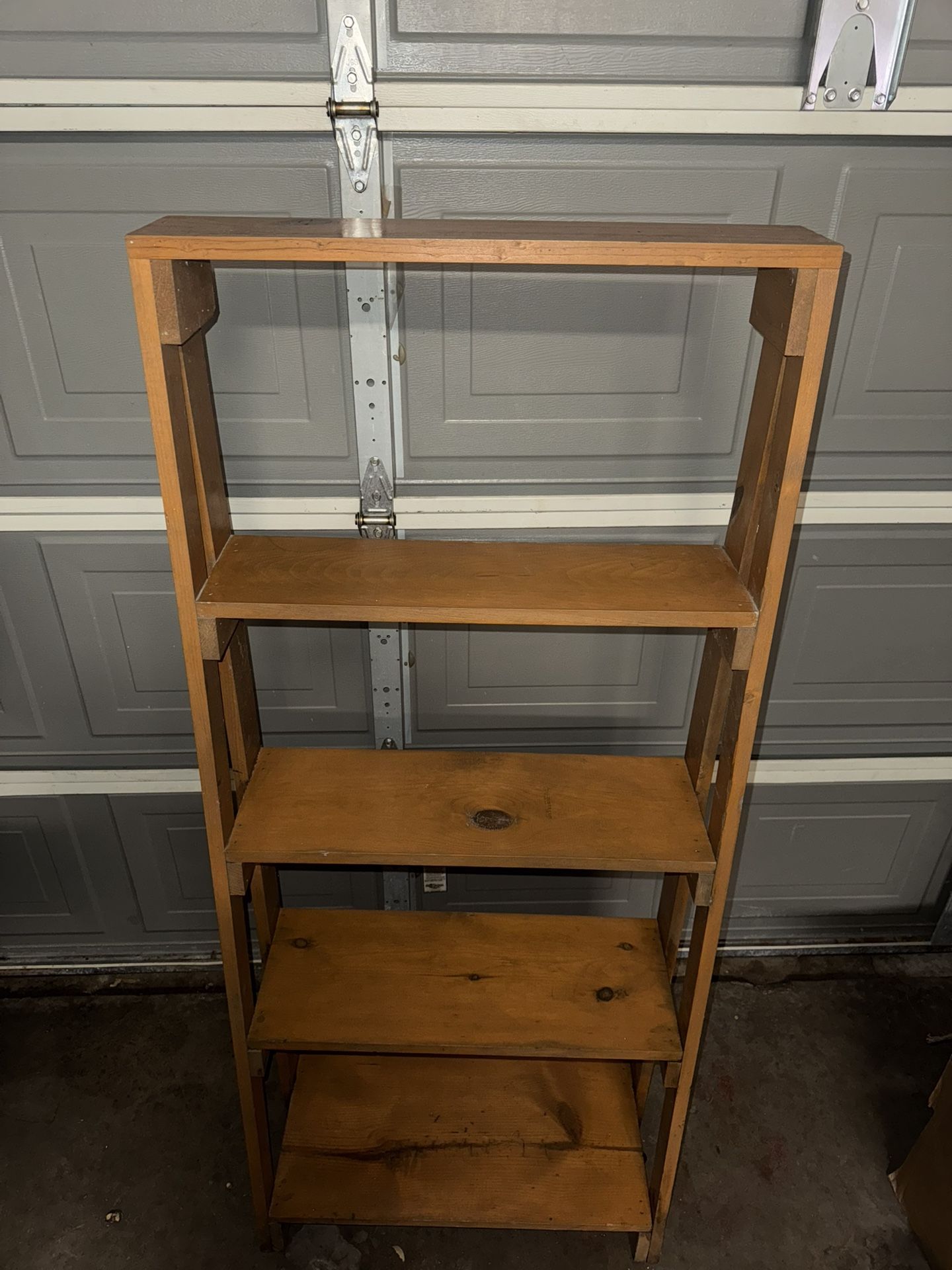 Wooden Ladder Book/Storage Shelf