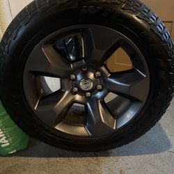 4 factory rims and tires, ram 1500