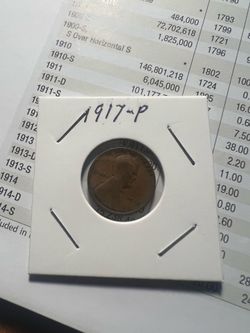 1917 wheat penny