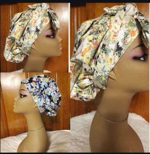 Women's Quality Stretchy Prints Scrub Caps