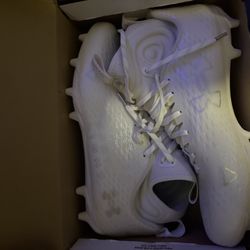 White Adidas Cleats 