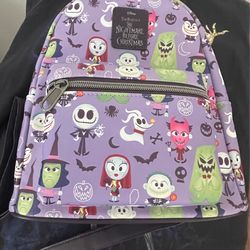 New Loungefly Disney The Nightmare Before Christmas Character Mini Backpack