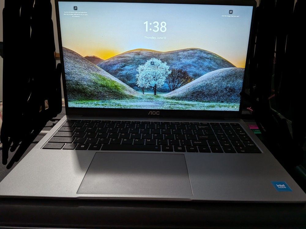 16 GB RAM, With 512 SSD, UHD GFX AOC LAPTOP