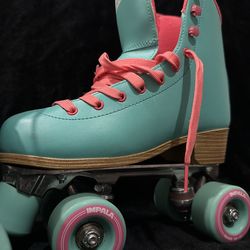 Impala Roller Skates Women’s Size 6 Blue Pink Barely Used