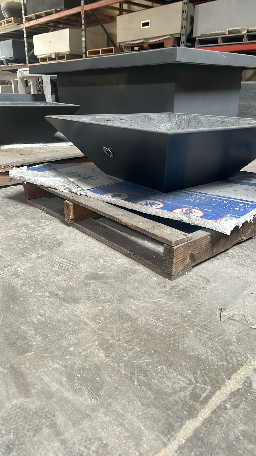 Low Concrete Fire Bowl