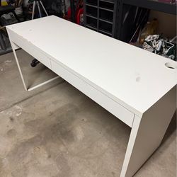 White desk office study