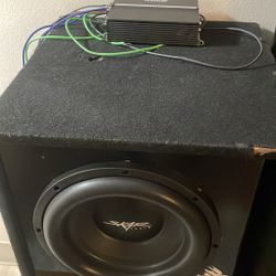 Skar 12 Inch Sub Box And Amp 