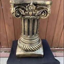 Golden Pedestal Statue