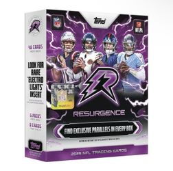 2025 NFL Topps Resurgence Mega Box Sports Cards