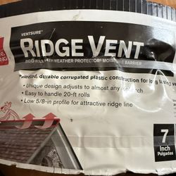 Owens Corning VentSure 7 in. x 20 ft. Ridge Vent Rigid Roll w/Weather Protector