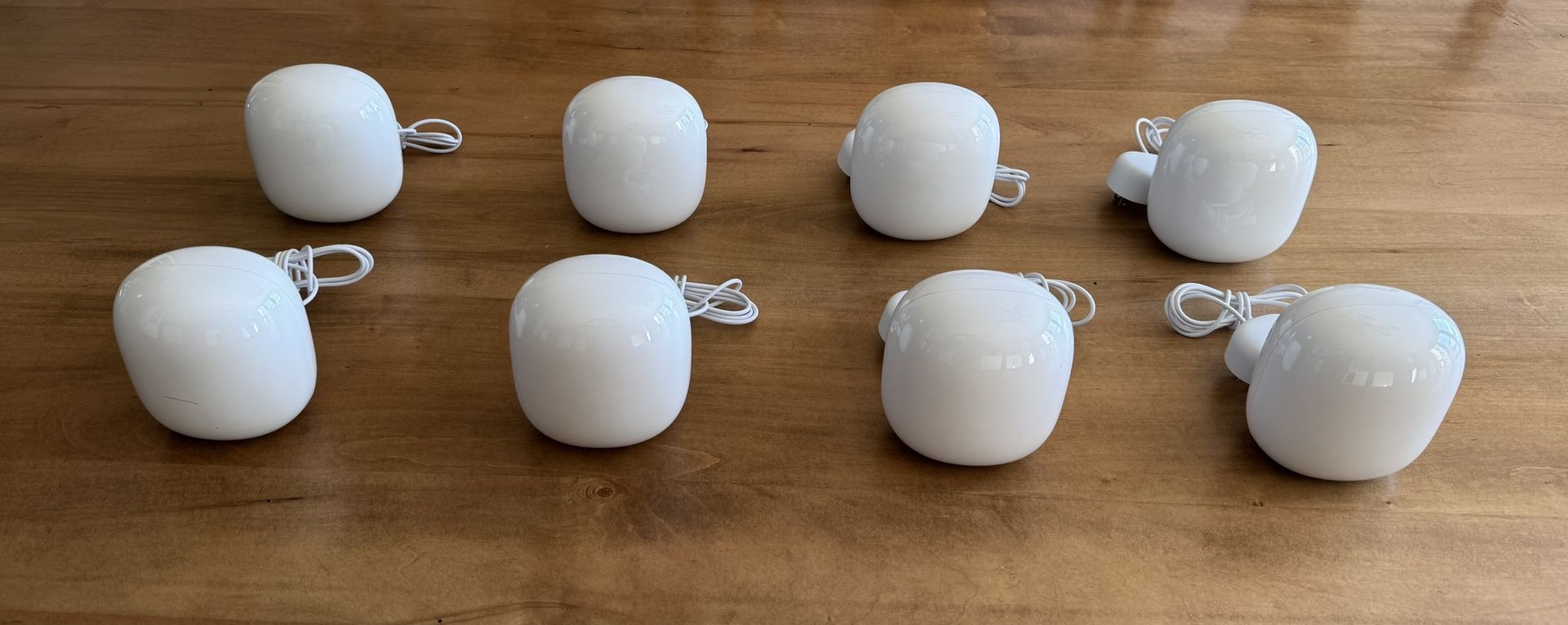 8× Google Nest Wifi Pro (Wi-Fi 6E) – All Tested – OEM Power Adapters – 92011