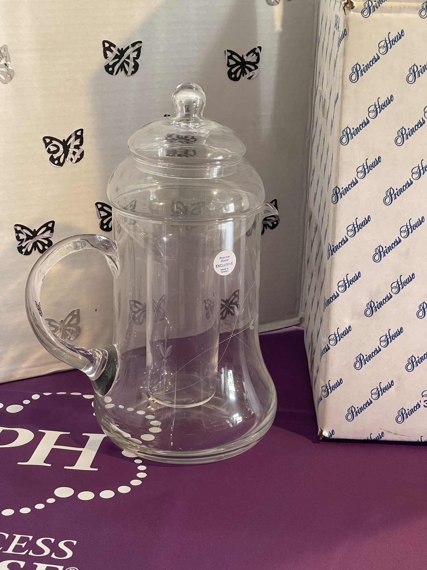 Princess House Crystal 3 Pieces Pitcher