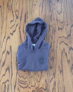 Gray Love Stitch Hoodie Sweatshirt, size medium