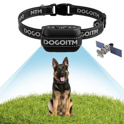 Wireless Dog Fence System, GPS Wireless Dog Collar with 3 Correction Mode, Pet Containment System with AI Smart Signal 