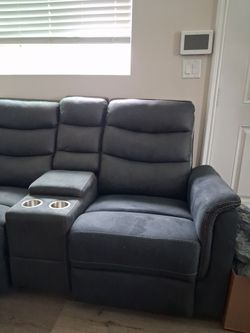 Charcoal  Grey sofa and love seat combo