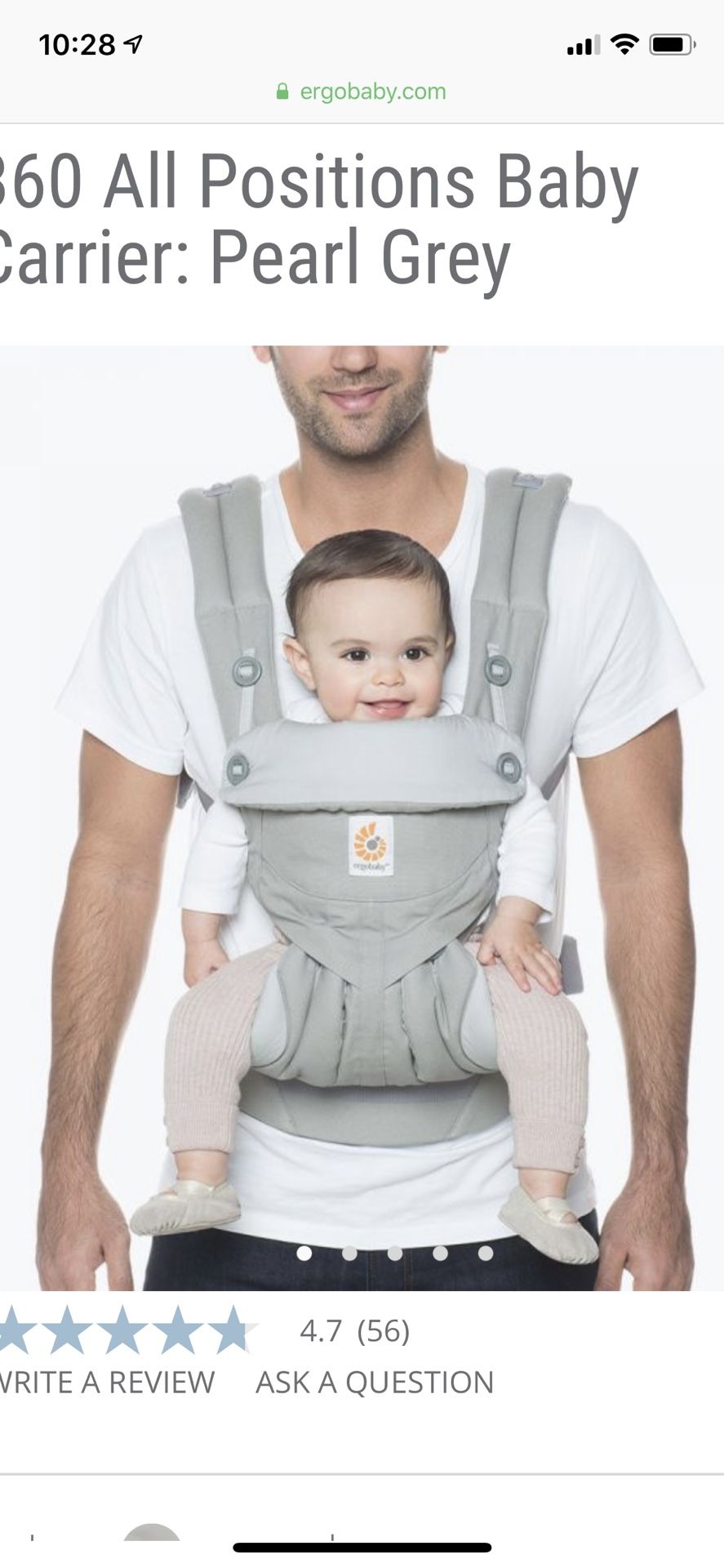 Ergo baby carrier