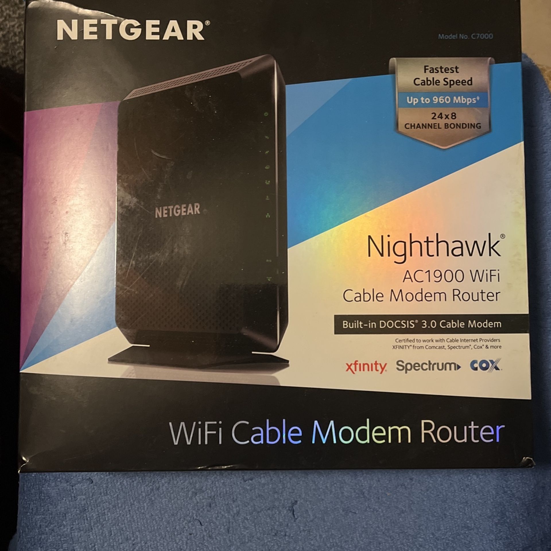NETGEAR Nighthawk AC1900 WiFi Modem Router