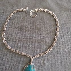 Navajo vintage necklace silver/ turquoise 