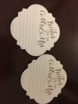 Wishes for the Mr. and Mrs. Wedding notes