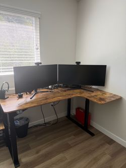 L-Shaped Electric Standing Desk