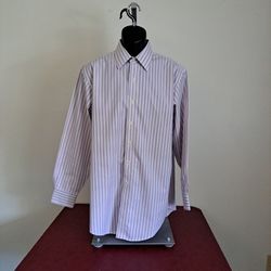 Brooks Brothers Mens Dress Shirt Striped