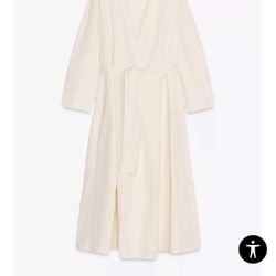 Zara Belted Midi Dress - NEW