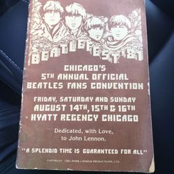 Beatles Fest 81 Program