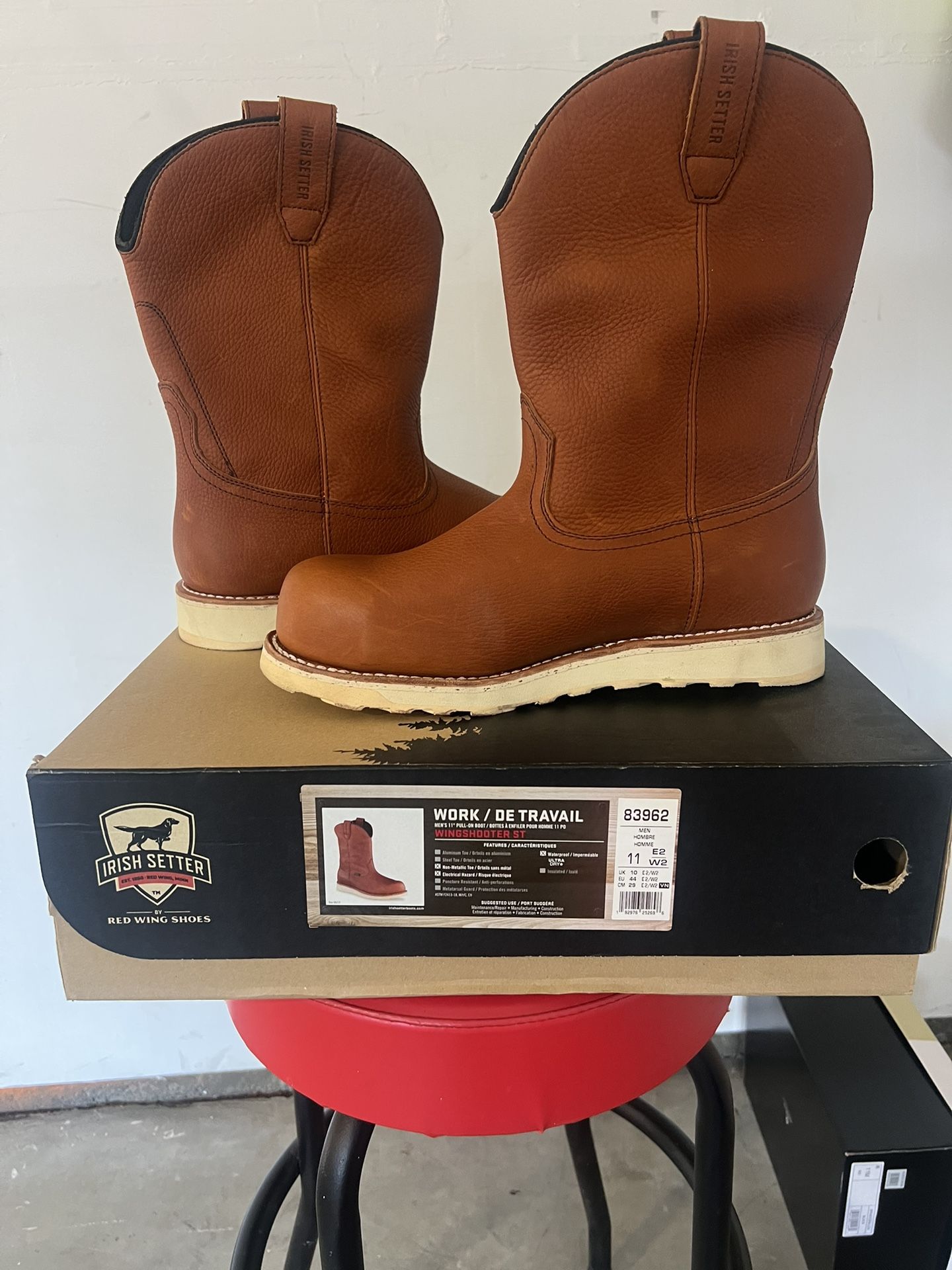 Irish Setter Steel Toe Boots Sz 11