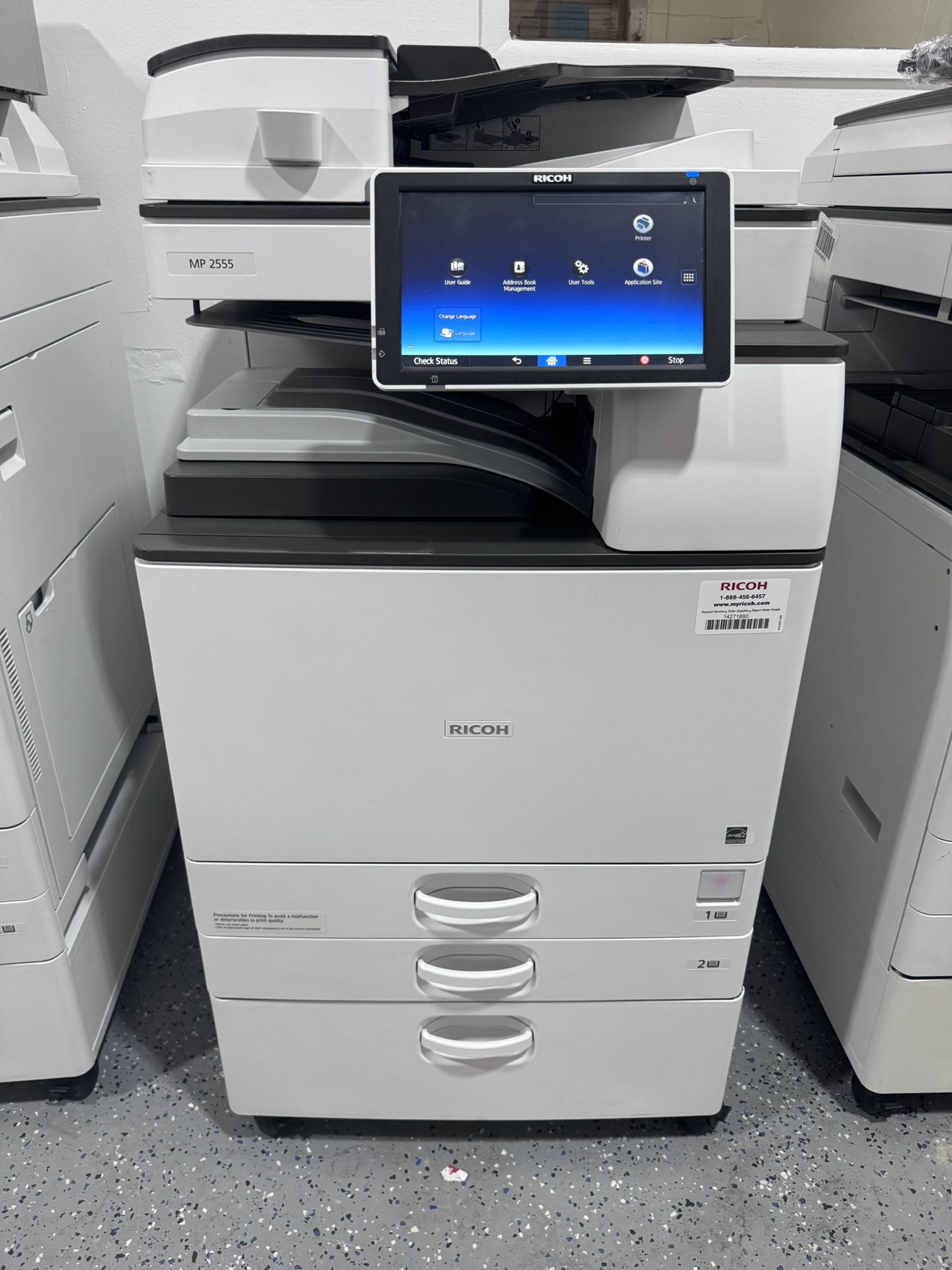 Office Printer Ricoh Mp 2555 Copier Machine Laser 