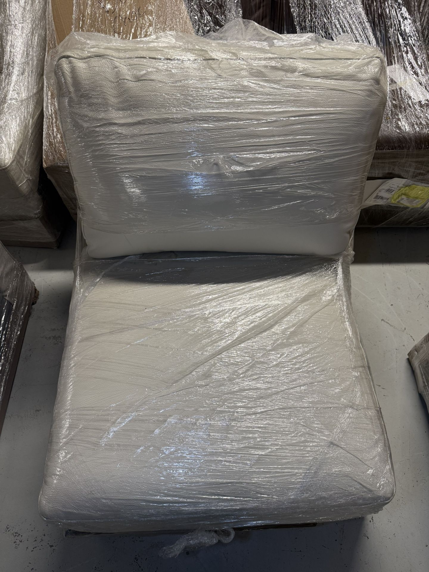 Macy’s Armless Chair – Modular Sectional Piece (Florida Coconut)