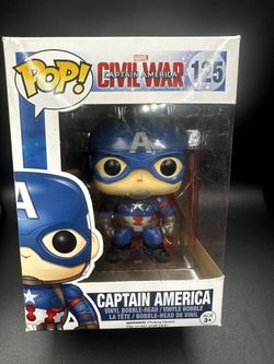 Marvel Civil War Captain America Funko Pop! Vinyl Bobblehead 125