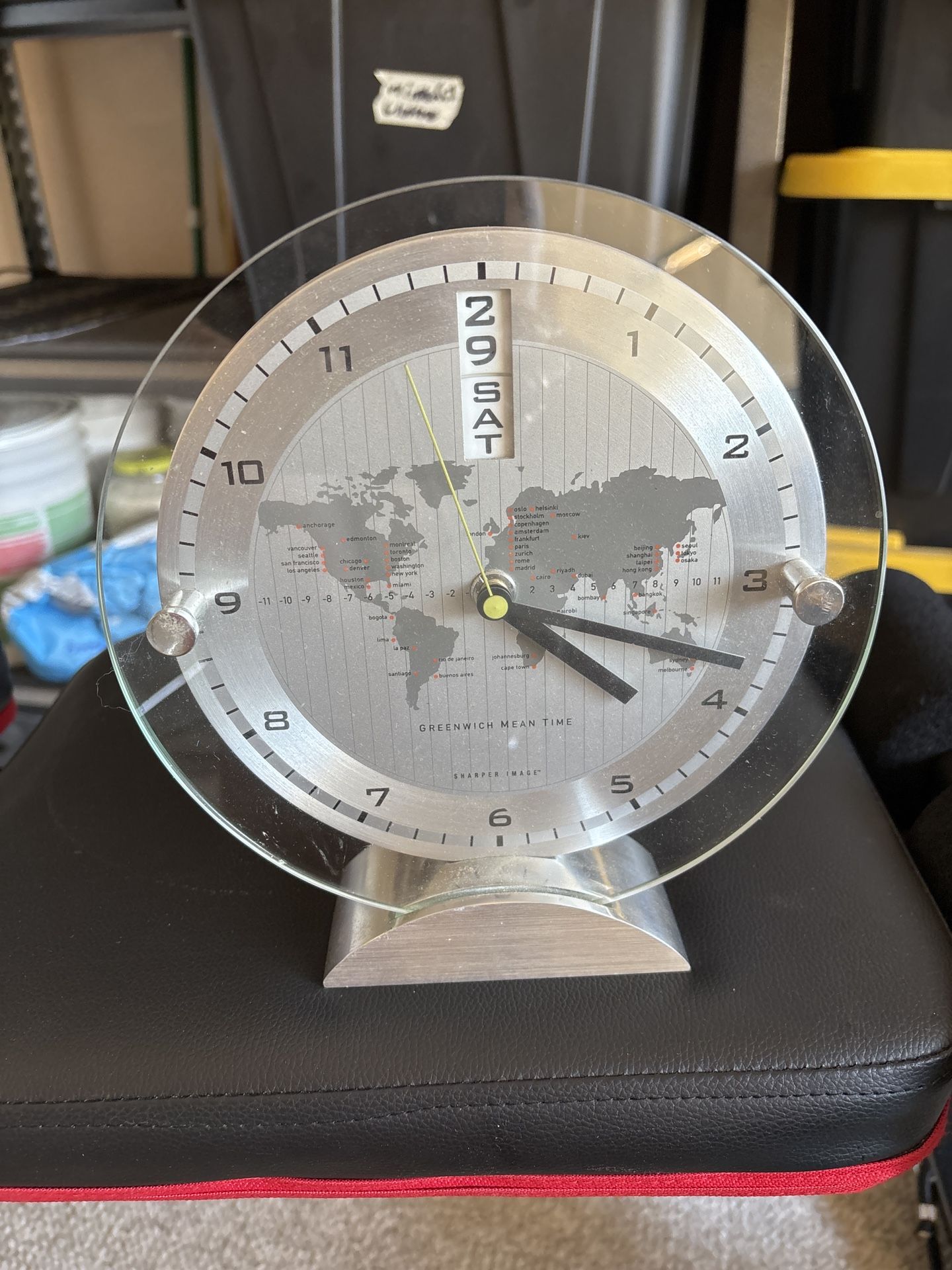 World Map Desk Clock
