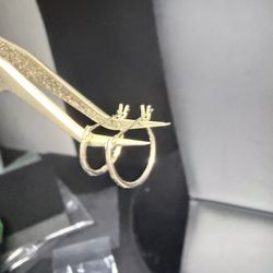 10k Gold Half Hoop Earrings 12mm