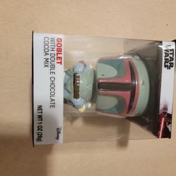 Star Wars Boba Fett Large Goblet With Double Chocolate Cocoa Mix