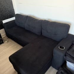Sectional Sofa Bed W/ Storage