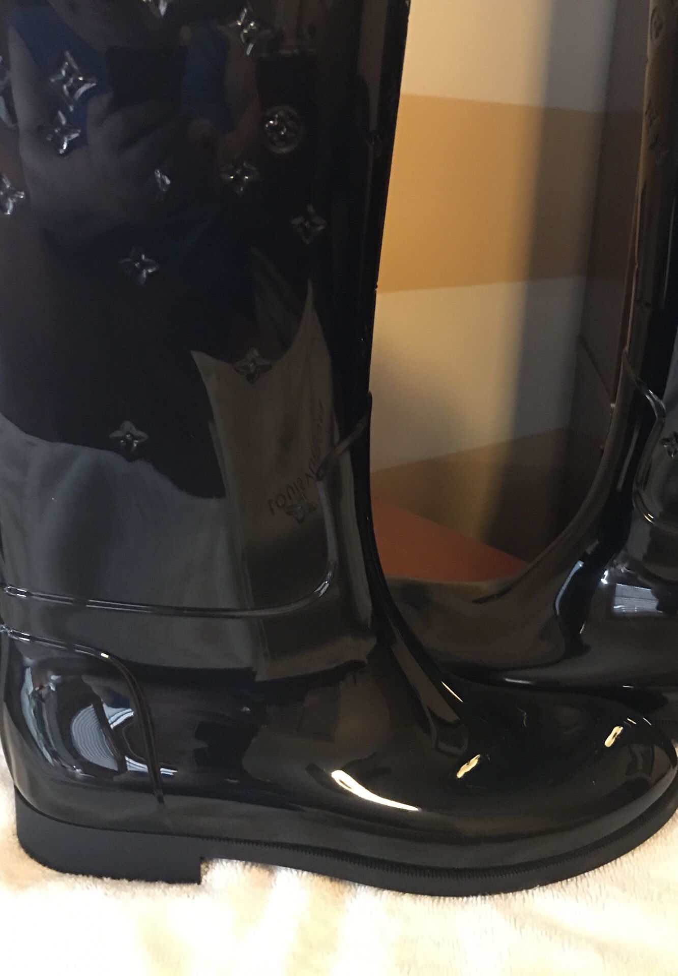 Black Louis Vuitton Rain Boots Size 41(10) for Sale in Orlando, FL - OfferUp