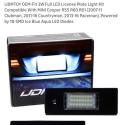 License Plate Light Mini Cooper 2011