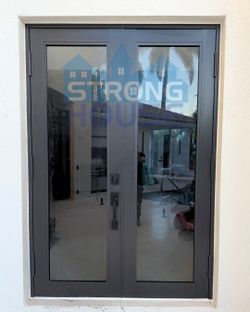 Hurricane Impact Double Entry Doors – Installation Available