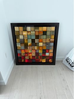 Large Modern Geometric Mosaic Wall Art – Contemporary 3D Decor