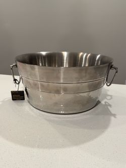 NEW Large Metal Barware Ice Bucket / Beverage Tub Cooler