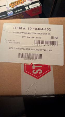 Chaos rising factory sealed sleeved booster 144 CT