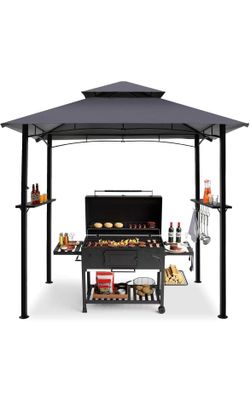 8x5 Grill Gazebo, Outdoor BBQ Grill Patio Canopy