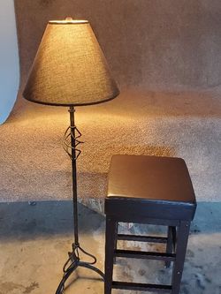 Stool and lamp