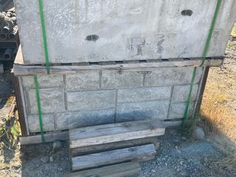Concrete panels 5’9” wide 2 feet tall 9 inches thick